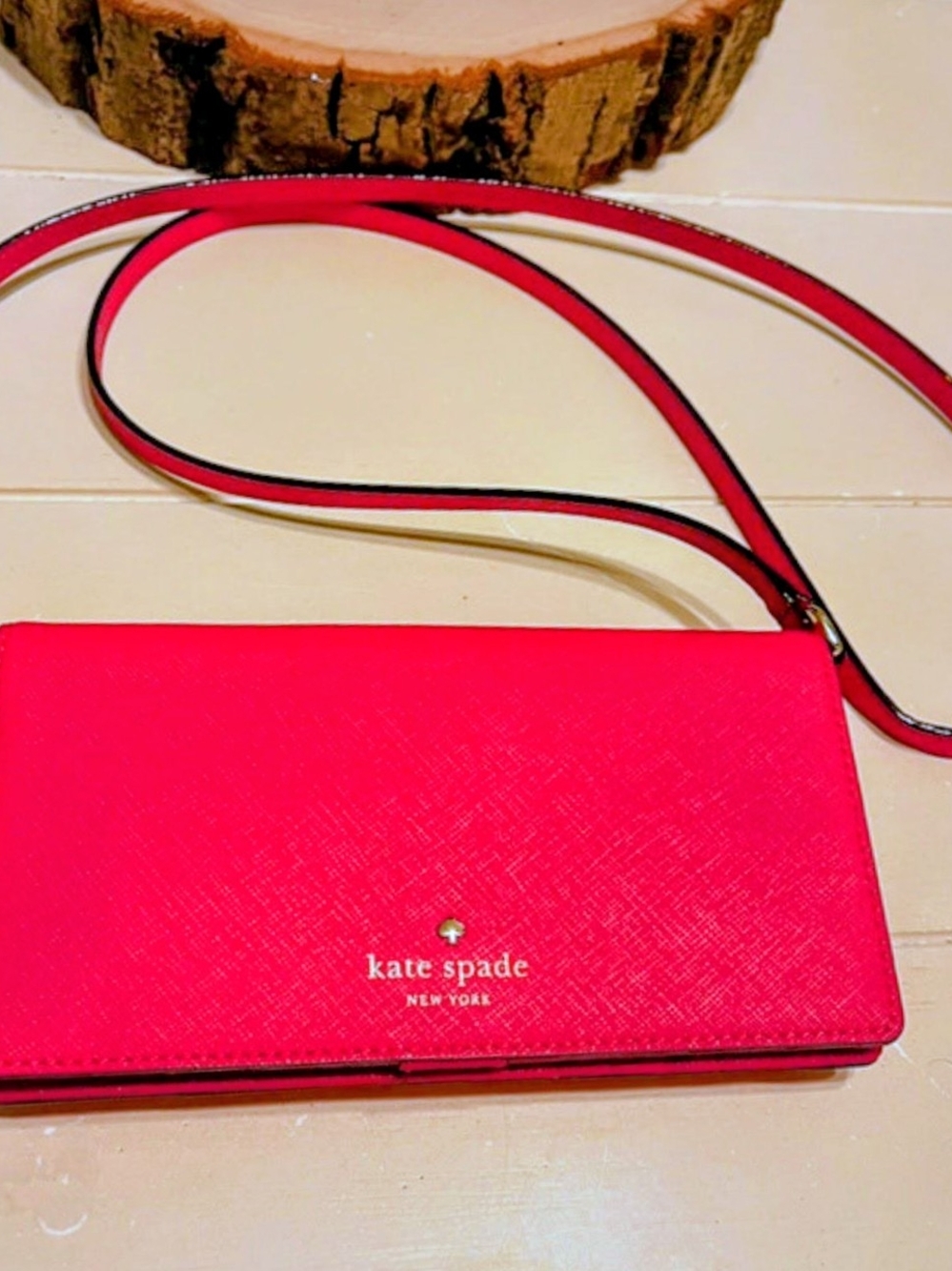 kate spade Red Crossbody Wallet
